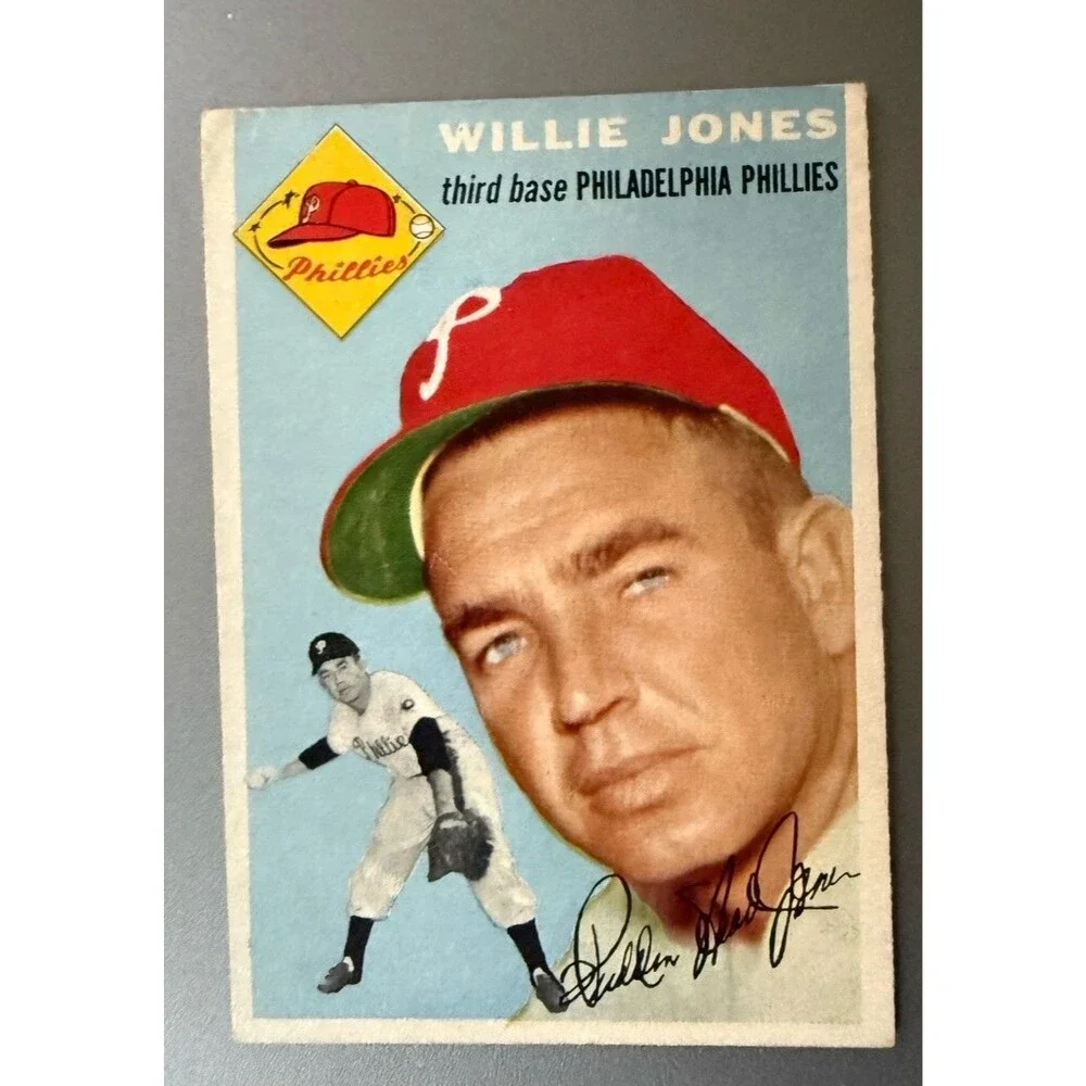 1954 Topps #41 WILLIE JONES Philadelphia Phillies VG